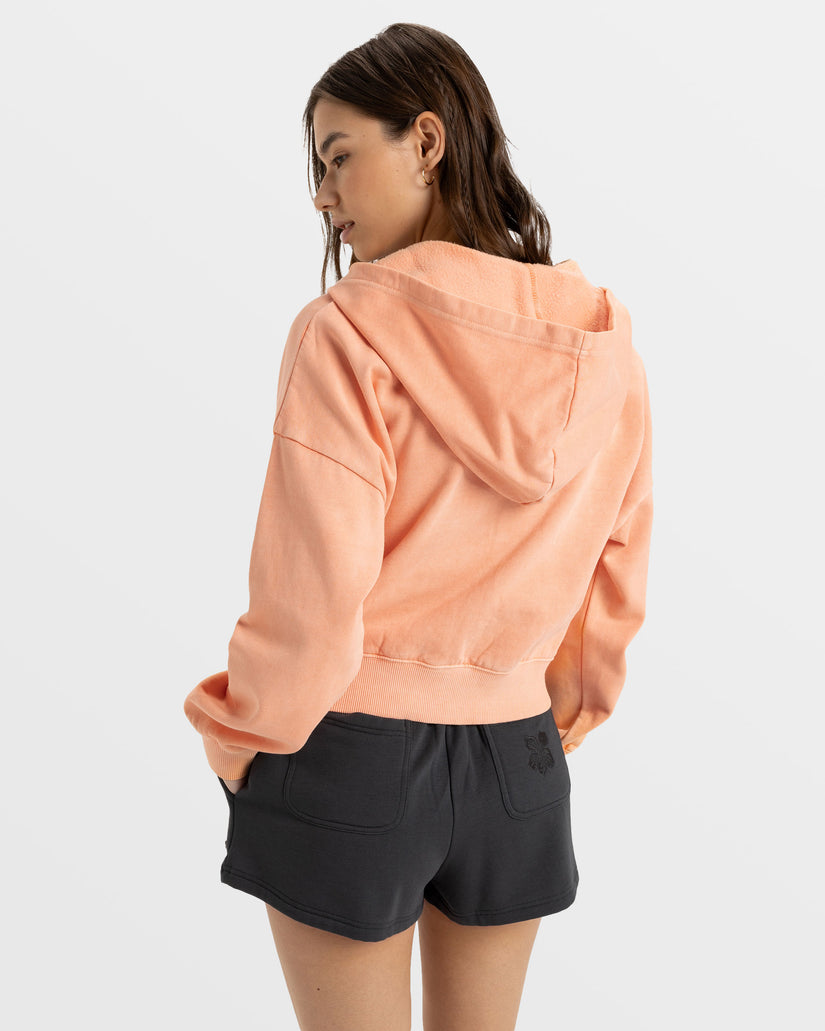 Sahara Vibes Zip Hoodie - Terra Cotta