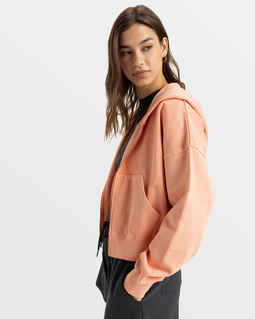 Sahara Vibes Zip Hoodie - Terra Cotta