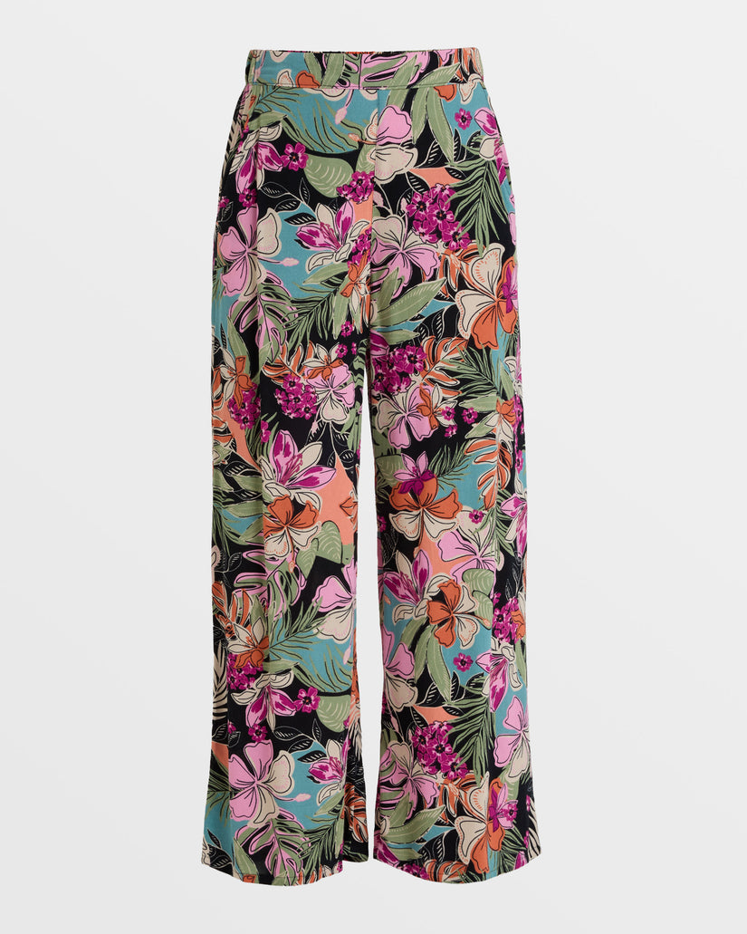 Midnight Avenue Wide Leg Pants - Phantom Moody Tropical Apparel