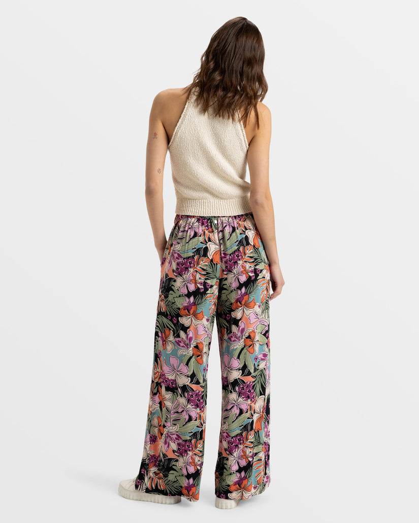 Midnight Avenue Wide Leg Pants - Phantom Moody Tropical Apparel