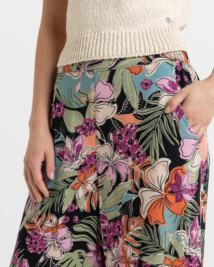 Midnight Avenue Wide Leg Pants - Phantom Moody Tropical Apparel