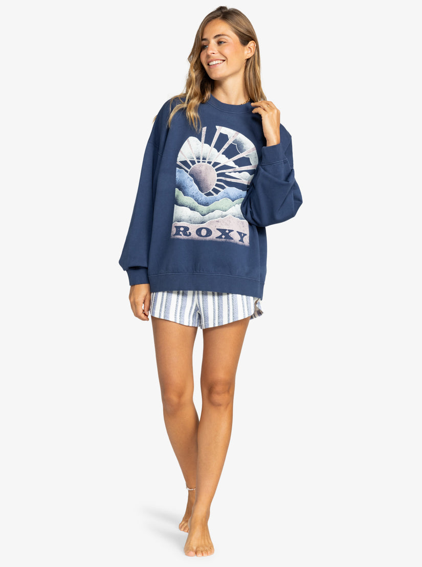 Lineup Oversized Crew Neck Sweatshirt - Naval Academy