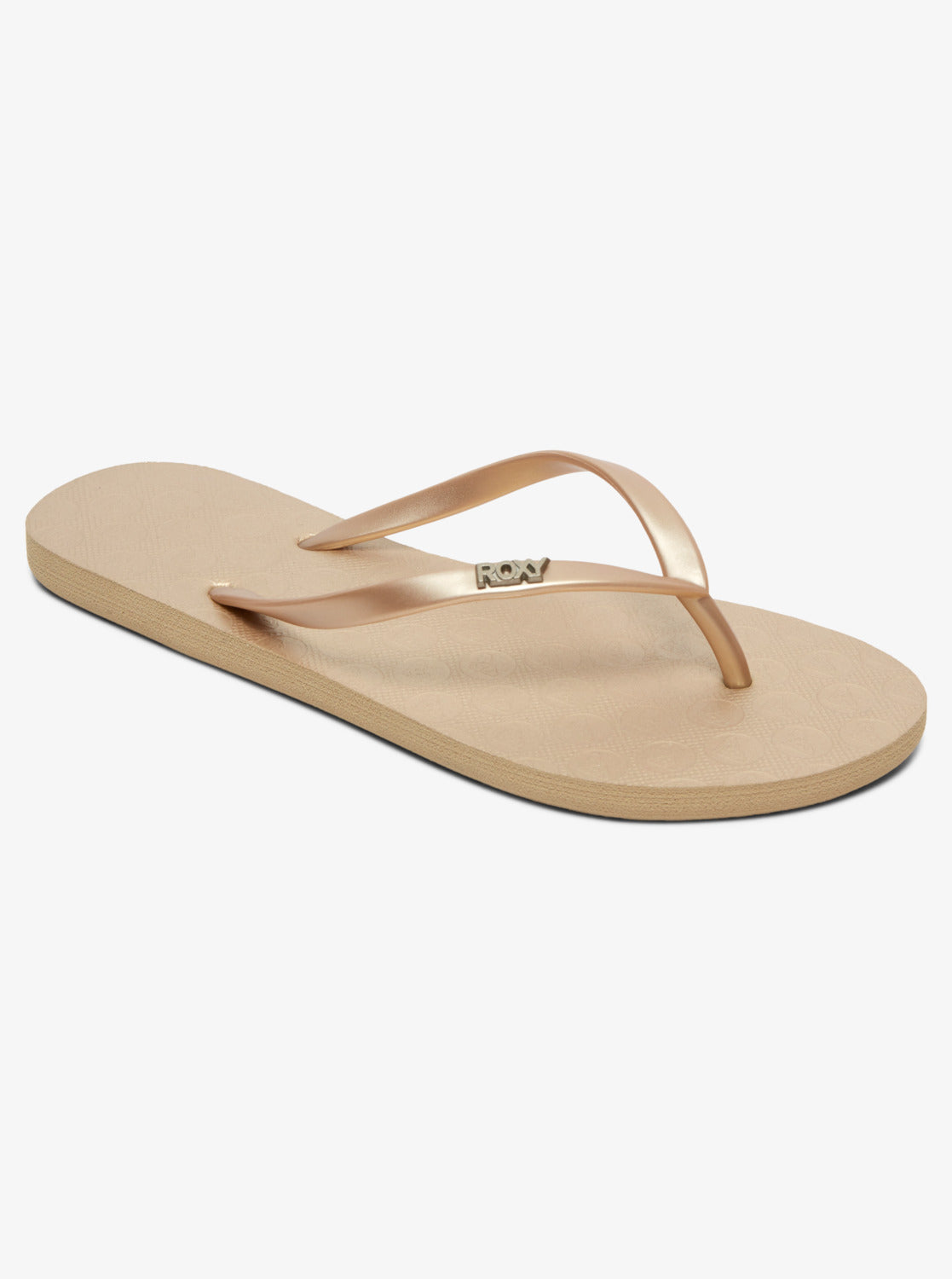 Roxy gold store flip flops