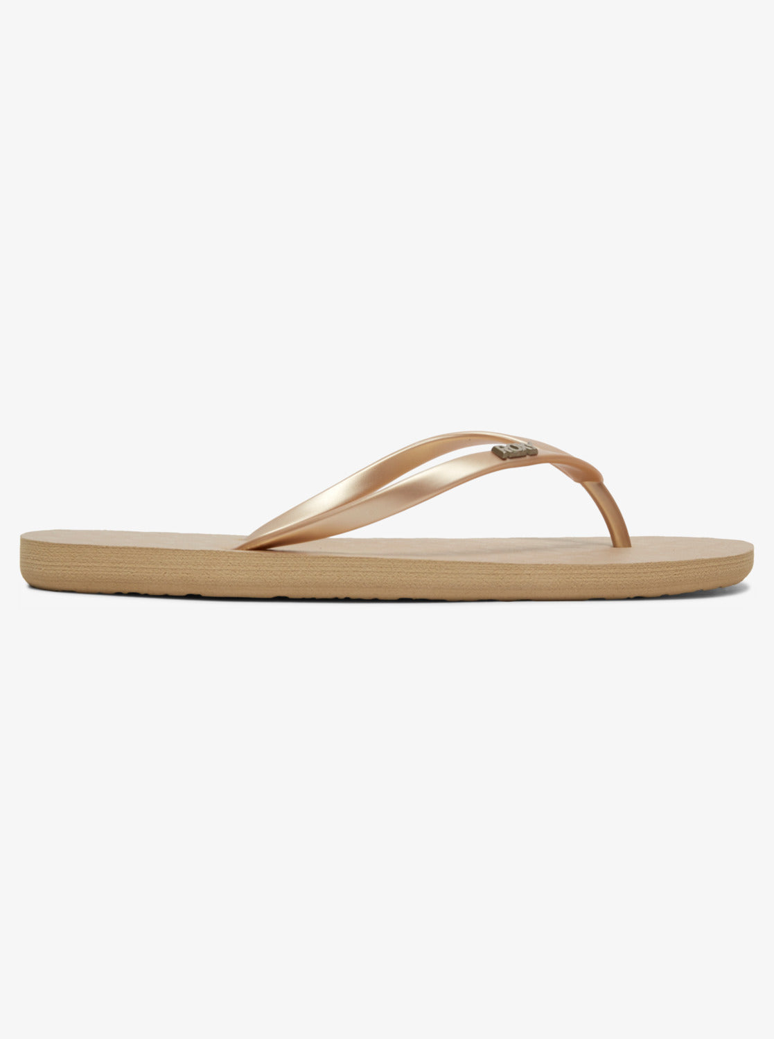 Roxy gold cheap flip flops