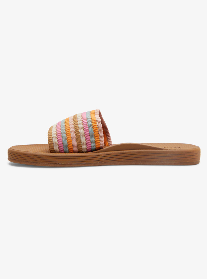 Beachie Breeze Sandals - Tan/Crazy Pink