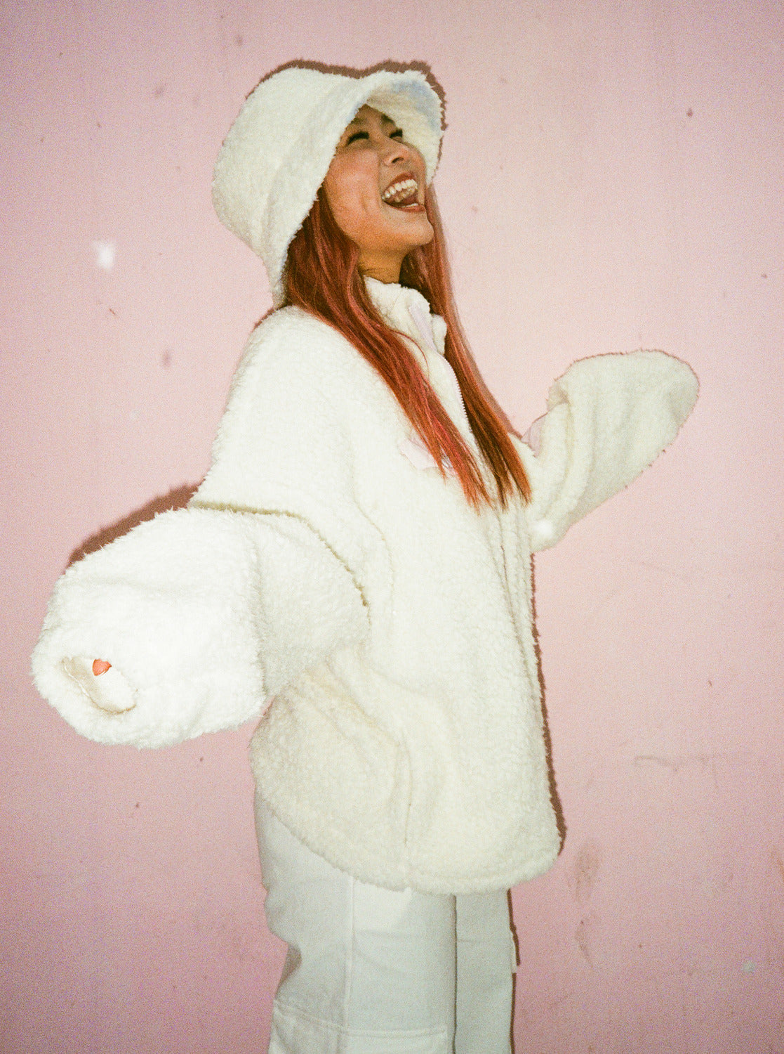 Chloe Kim Pop Snow Sherpa Full-Zip Fleece - Vanilla Ice