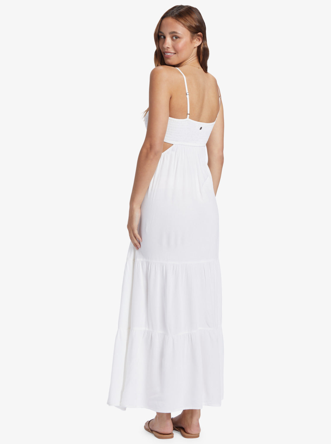 White Strapless Maxi Dress Quiksilver Women s