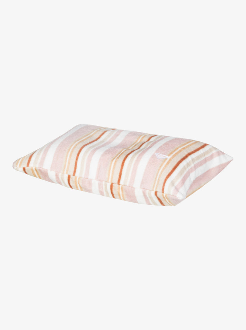 Beach Pillow Towel - Cork Monochromatic Stripe