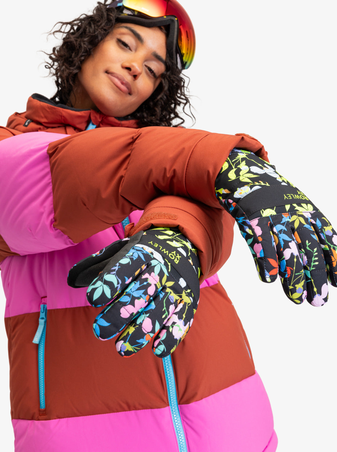 Roxy X Rowley Gore-Tex® Technical Snowboard/Ski Gloves - True Black Mu