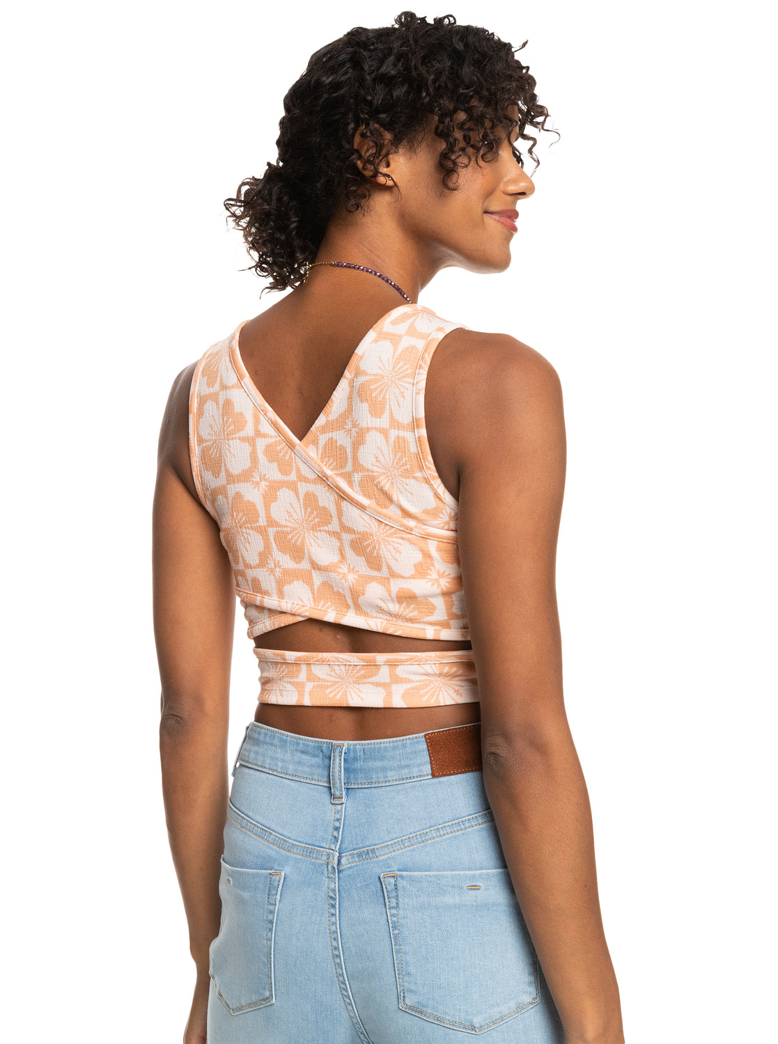 Good Keepsake Printed Crop Top - Pale Dogwood Sun Clik