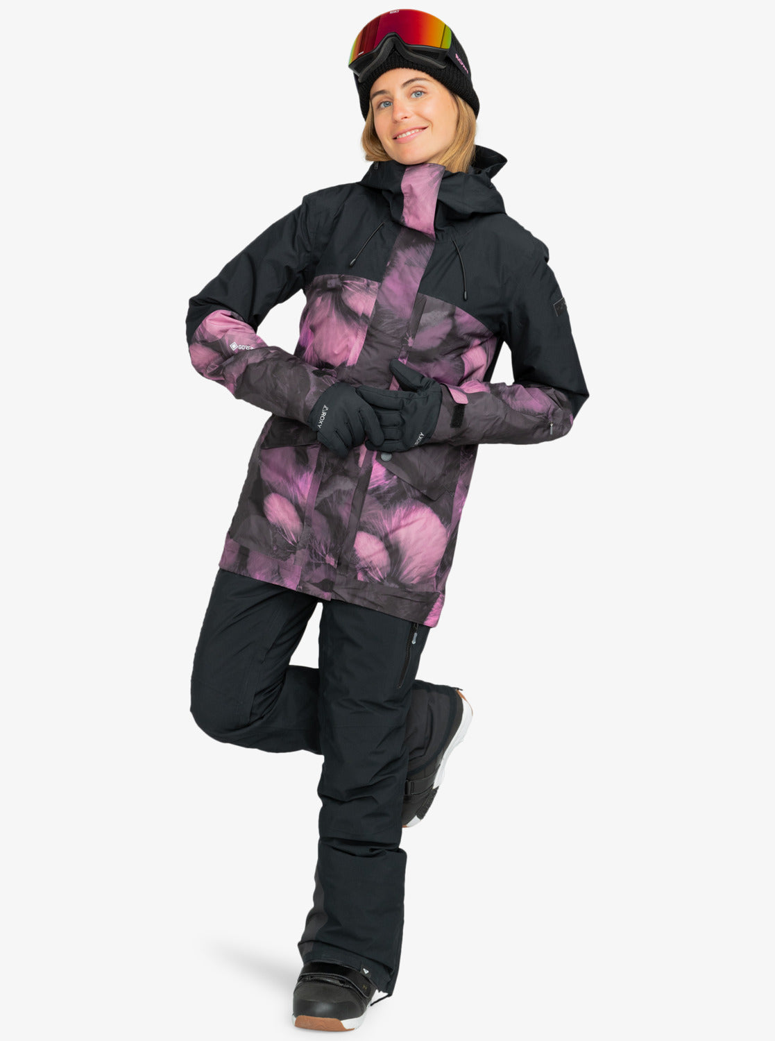 GORE-TEX® Glade Technical Snow Jacket - True Black Pansy Pansy ...