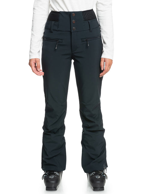 Women's ROXY Rising High Short-Length Shell Snow Pants TRUE BLACK -  (ERJTP03195)