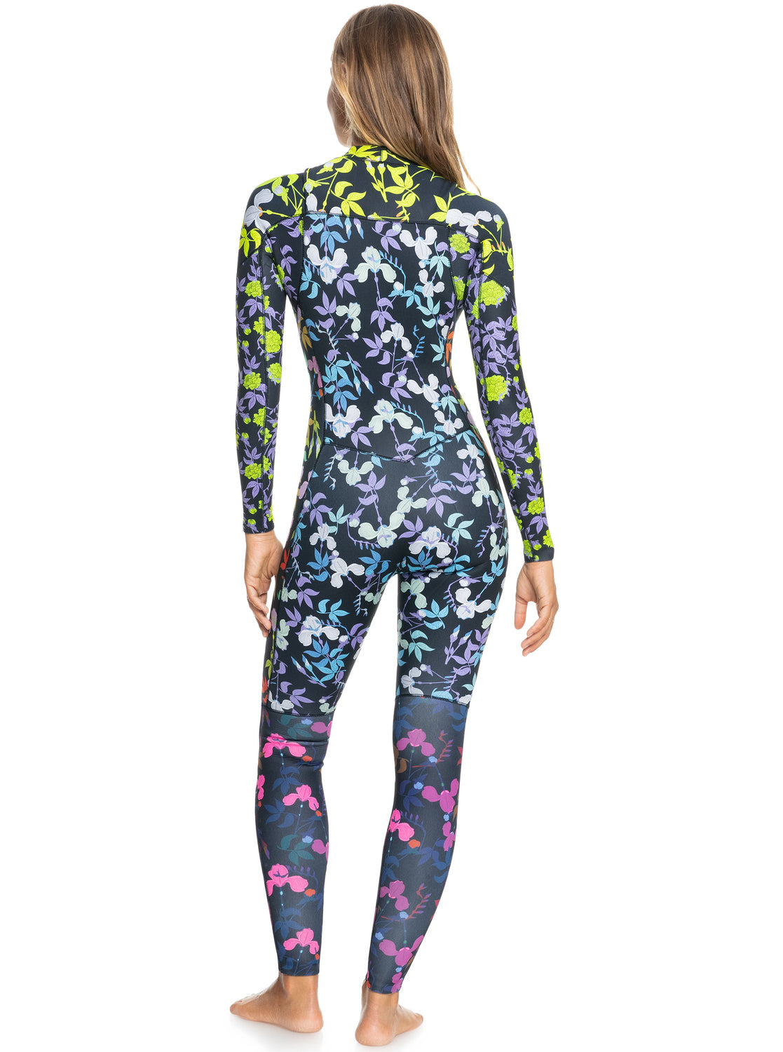 3/2mm Roxy X Rowley Chest Zip Wetsuit - Radiance Multi Floral