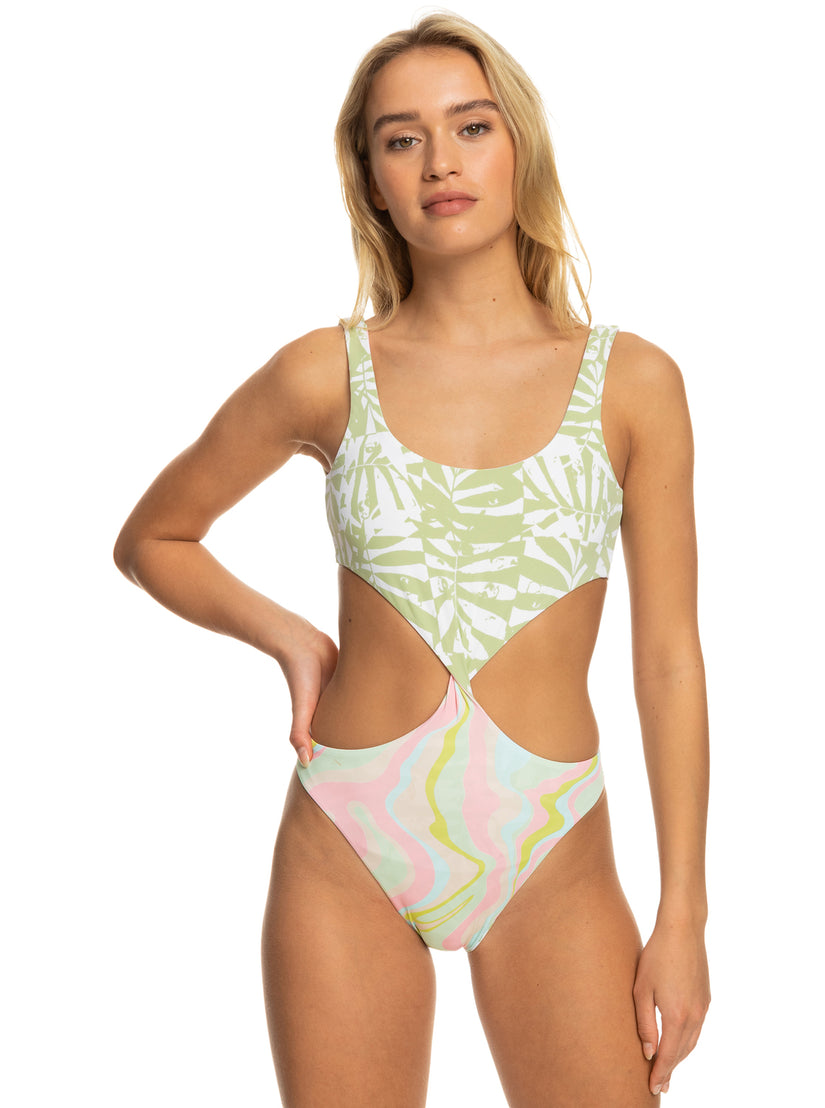 Tropics Hype Reversible One-Piece Swimsuit - Ambroisia Swirl Swim