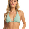 Beach Classics Tiki Triangle Bikini Top - Blue Surf