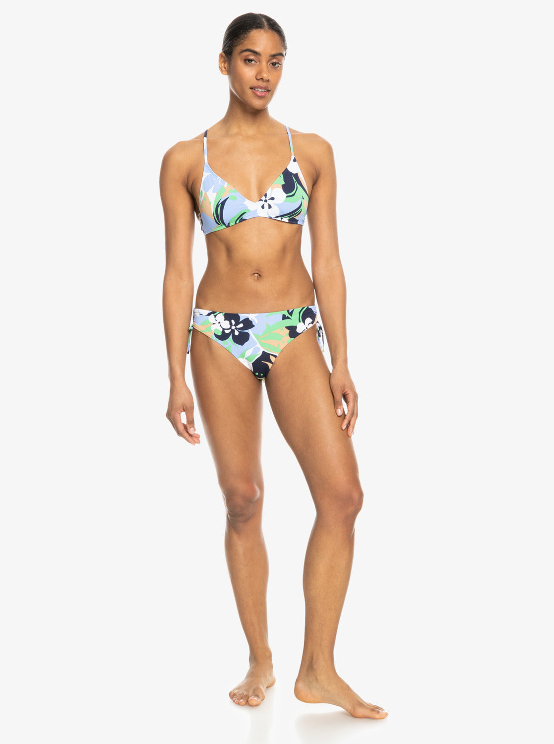 Printed Beach Classics Hipster Side-Tie Bikini Bottoms - Vintage Indig