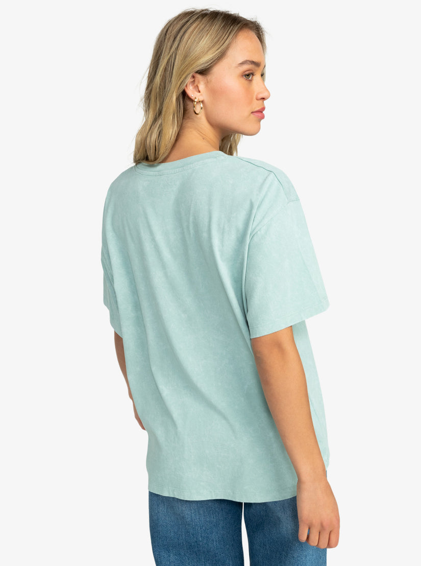 Girl Need Love A Oversized T-Shirt - Blue Surf