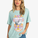 Girl Need Love A Oversized T-Shirt - Blue Surf