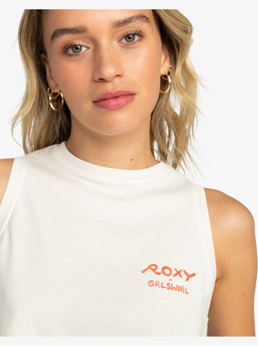 Roxy x Grl Swirl Cropped - Sudadera para Mujer