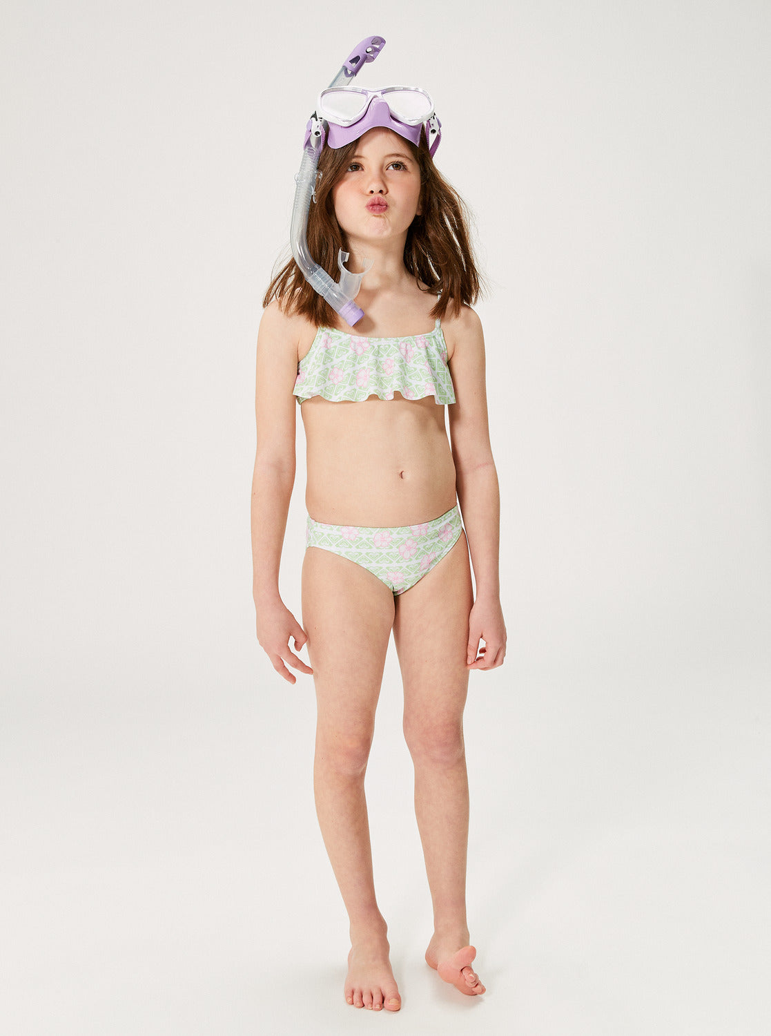 Girls 2-7 Hibiline Flutter Bikini Set - White Hibline | Roxy.com